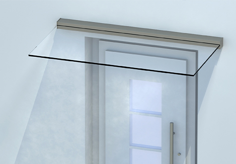 Detailaufnahme von Vordach